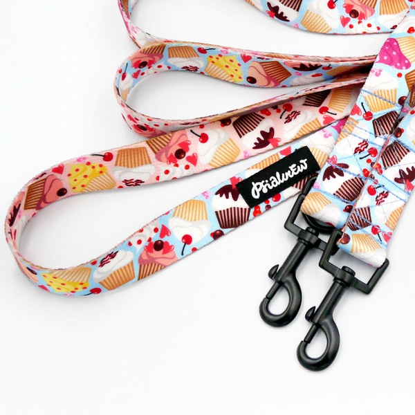 Hundeleine Hot Sweetness Psiakrew, Breite 2,5 cm, Karabiner 6 cm schwarz