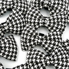 Black and white houndstooth bow tie for a dog