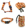 ACCESSORY KIT. Small dog. Cinnamon Gingerbread Psiakrew Series; Collar, Harness, Leash, Sachet for dog treats