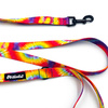 Walking leash for Dog Tie Dye Psiakrew, width 2 cm, black snap hook 6 cm