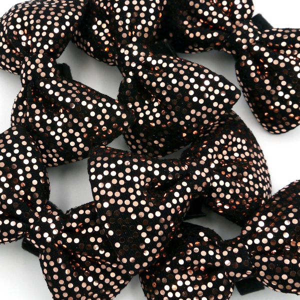 Glitter Disco party bow tie for a dog; carnival New Year's Eve decorative bow Psiakrew