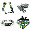 ACCESSORY SET. Small dog. Bamboo Panda by Psiakrew Series; Collar, Harness, Leash, Bandana