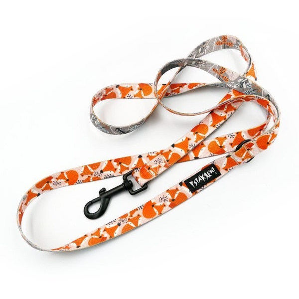 Dog Leash Foxy Lady width 2 cm 0.78 ", black extras