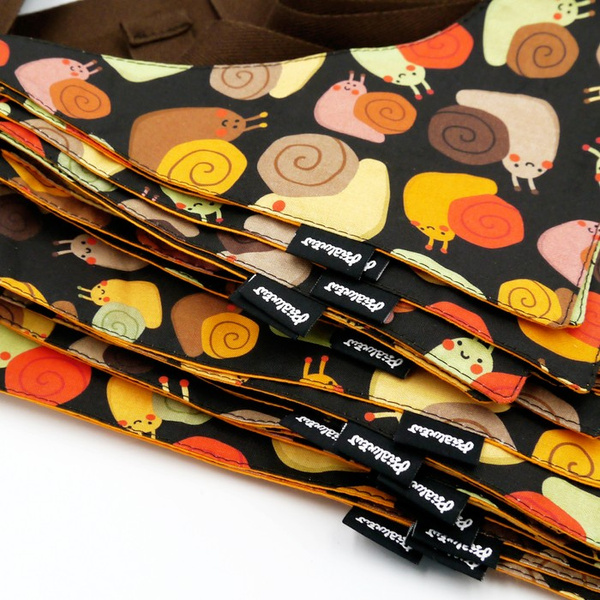 Dog Bandana Snail Family Psiakrew handkerchief style to tie around your pet’s neck