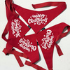 Bandana for Dog Merry Christmas Psiakrew, red bandana scarf