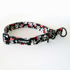 Half-choke collar Pirates, 2.5 cm wide, medium and big dogs, black extras