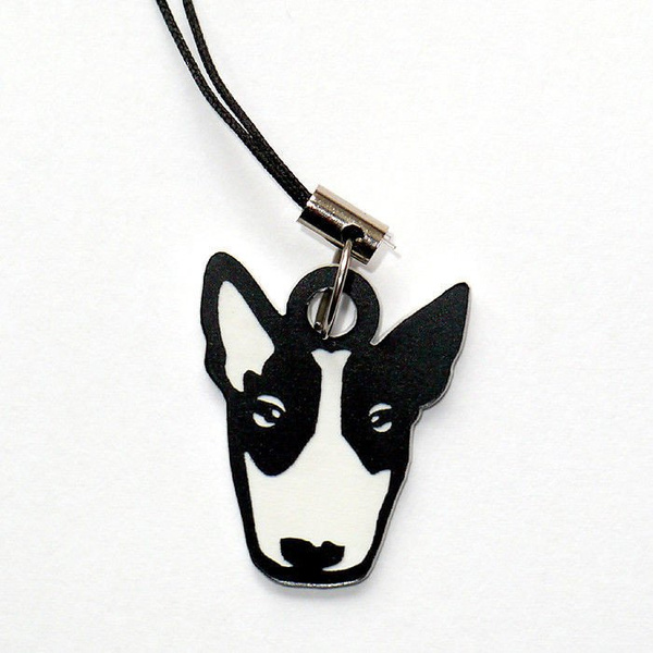 Bull Terrier Speckle, dog pendant, tag, charms