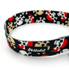 Half-choke collar Pirates, 4 cm wide, medium and big dogs, black extras