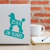 Car sticker with the name of the Poodle Dog On Board Psiakrew