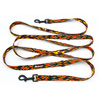 Long Dog Leash Dog On Fire Psiakrew width 2 cm (0.78"),  black snap hook 7 cm (3,15")