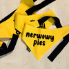 Bandana for Dog NERWOWY PIES Psiakrew, personalized tied handkerchief, yellow bandana scarf
