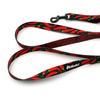 Walking leash for Dog Red Hot Chili Psiakrew, width 2 cm, black snap hook 6 cm