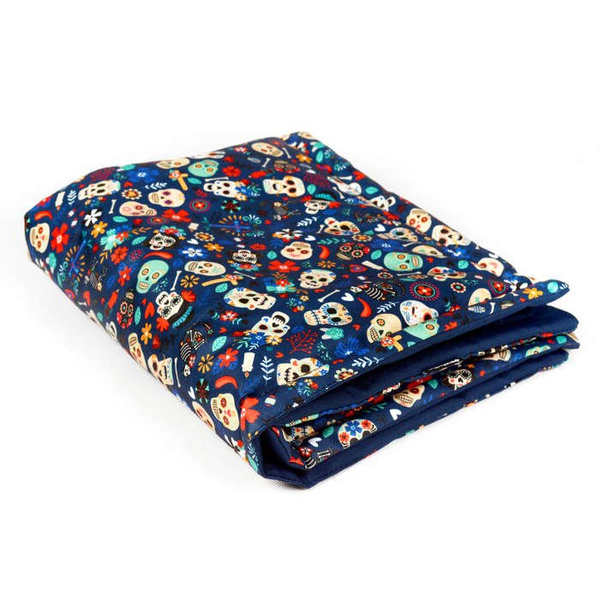 Waterproof Mat for the dog, puppy, cat, Día de los Muertos, Psiakrew Design
