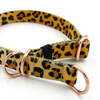 Half-Choke-Halsband Tarzan, 2 cm breit, für kleine Hunde, goldene Accessoires