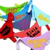 Różowa Personalizowana Bandana dla psa, Twoje Logo Grafika, wiązana chusteczka, apaszka Psiakrew