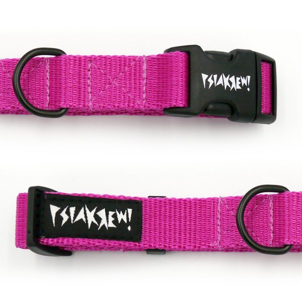 Pink Collar for dog Psiakrew, 2 cm 0.78" wide, for smaller dogs