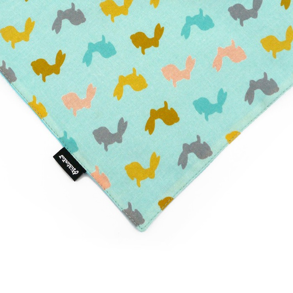 Dog Bandana Easter Bunny Psiakrew handkerchief style to tie around your pet’s neck