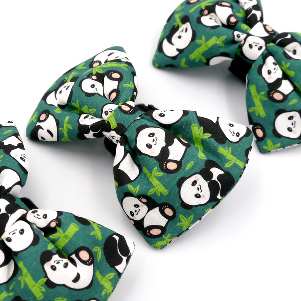 Dog Bow Tie Bamboo Panda – Psiakrew