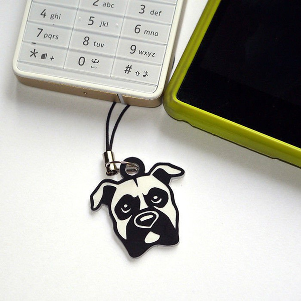 Boxer dog pendant, tag, charms