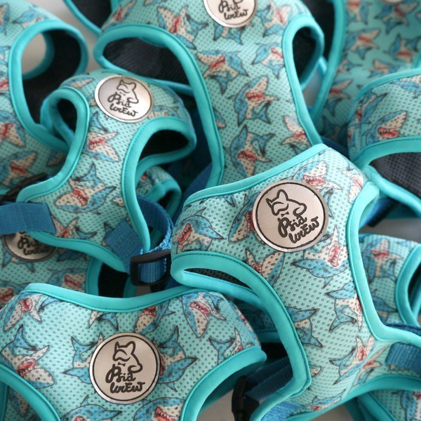Dog Harness Sharks, Always Feeling Cool, Super Soft Psiakrew
