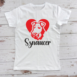 Personalized Women's T-Shirt with Schnauzer Dog – Psiakrew