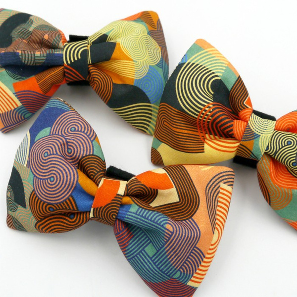 Dog Bow Tie Geo Snake Psiakrew, Pet Bow Tie, Bowtie, Collar Attachment