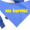 Bandana z imieniem Psa Psiakrew, personalizowana wiązana chusteczka, niebieska apaszka