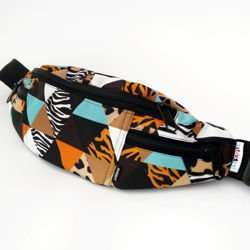 Fanny Pack Hip Bag, Bum Bag Psiakrew, animal pattern Wild Animals