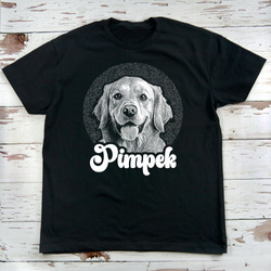 Personalized men's Psiakrew T-shirt with the image of your pet