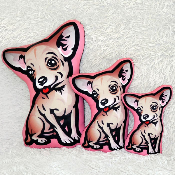 Poduszka Pies Chihuahua Psiakrew, Poduszkopies Prezent Przytulanka Maskotka Psiakrew