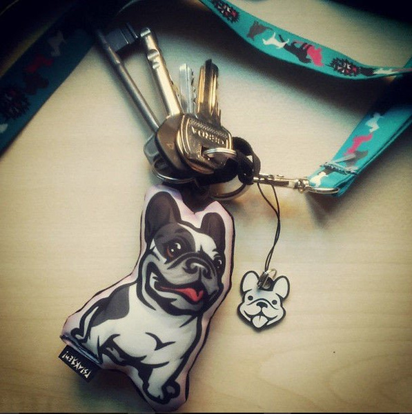 French Bulldog Lollipop, dog pendant, tag, charms