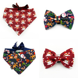 Set of Christmas Accessories Gift for a Dog, bow tie, bandana, Santa Claus and Winter is coming Psiakrew