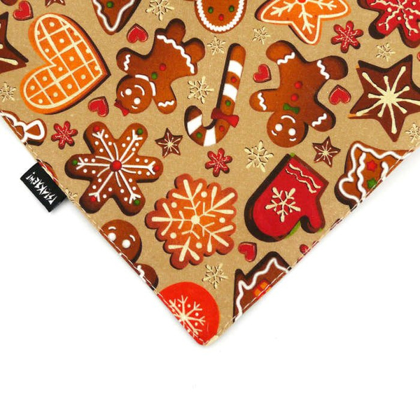 Premium Hundehalstuch Zimt Lebkuchen-Taschentuch zum Binden um den Hals Ihres Haustieres