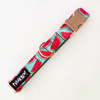 Dog Collar Psiakrew Watermelon, 2 cm 0.78" wide, for smaller dogs, pink gold clip
