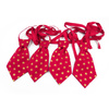 Red Christmas tie with gold stars for a dog Psiakrew