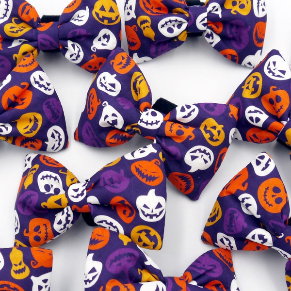 Halloween Dog Bow Tie Cat Pet, Terrible Pumpkin, Psiakrew