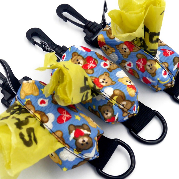 Etui na kupoworki Teddy Bear Psiakrew, wodoodporny pokrowiec na woreczki na psie odchody