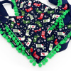 Psiakrew dog bandana, tied handkerchief, Christmas motifs, pompoms