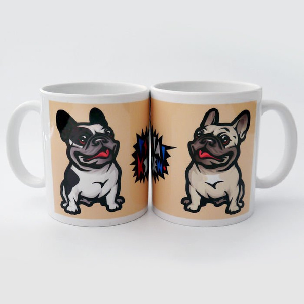 Mug with French Bulldog Mascot