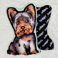 Yorkshire Terrier Pillow Yorkie Dog Decorative Cushion Cuddly Mascot