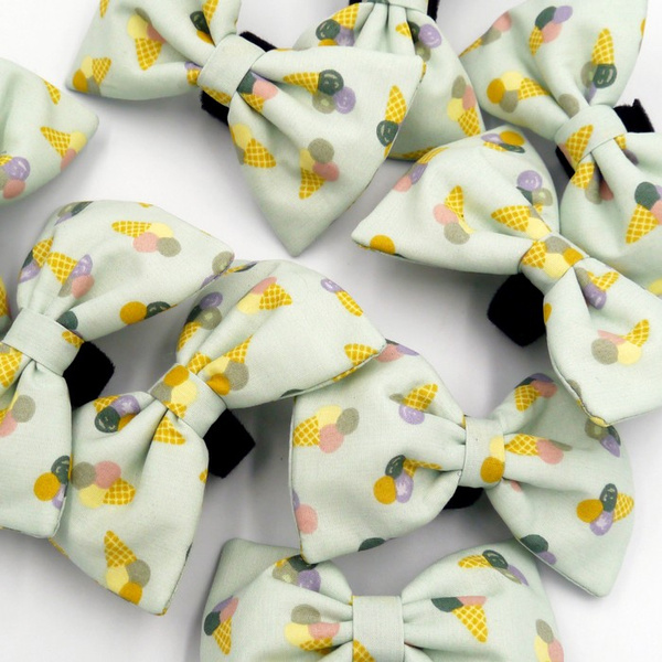 Dog Bow Tie Ice Cream Pet Bow Tie, Bowtie, Collar Attachment