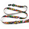 Dog Leash Winter is coming width 2.5 cm, 1"  wide, big black snap hook 8 cm