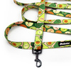 Hundeleine Guacamole Time Psiakrew, Breite 2,5 cm, Karabiner 6 cm schwarz