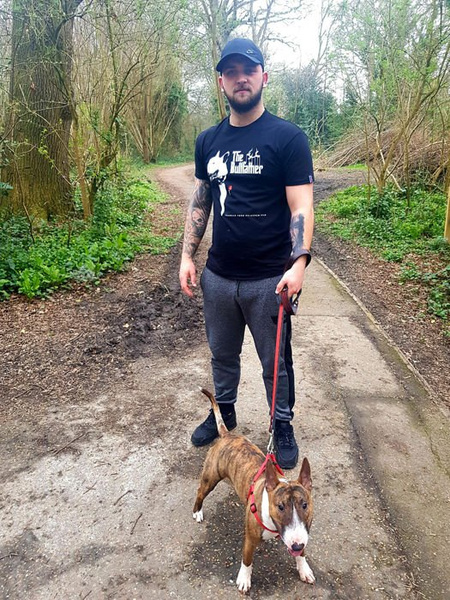 T-shirt Bull Terrier Bull Father Psiakrew