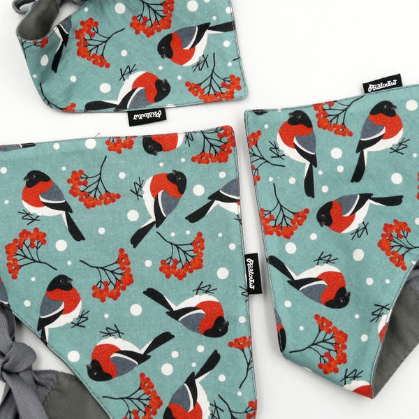 Dog Bandana Under the Rowan Psiakrew handkerchief style to tie around your pet’s neck