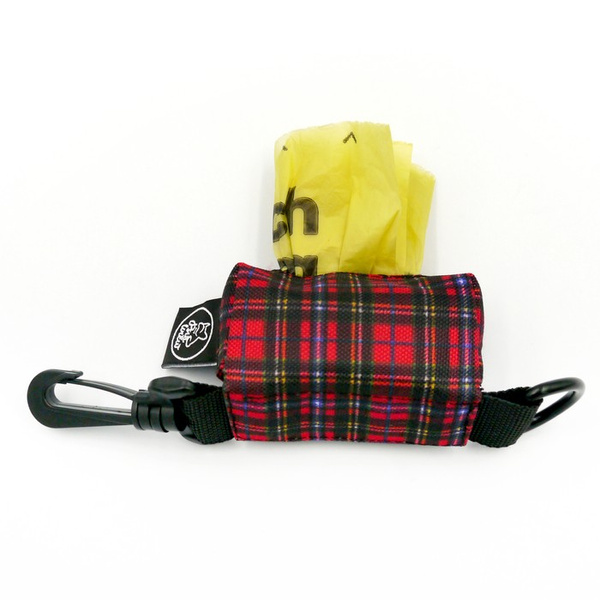 Pouch for poop bags Tartan Psiakrew