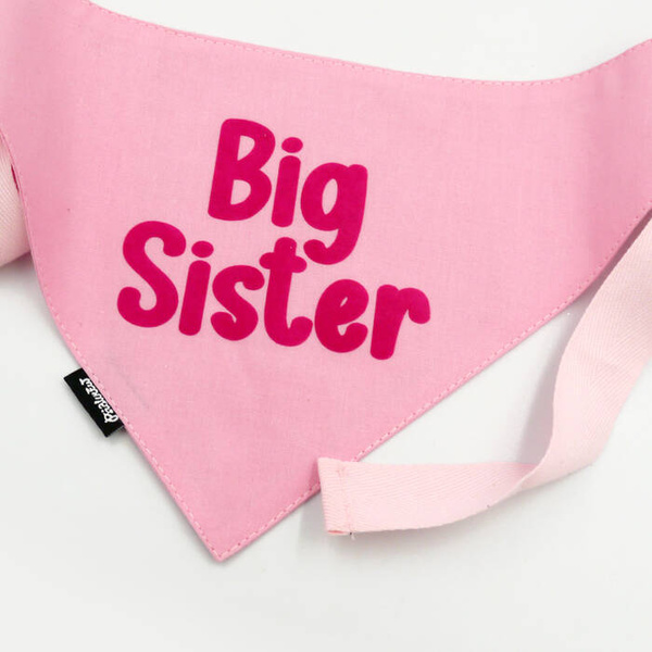 Bandana with the name of the Dog Psiakrew, personalized tied handkerchief, pink bandana scarf