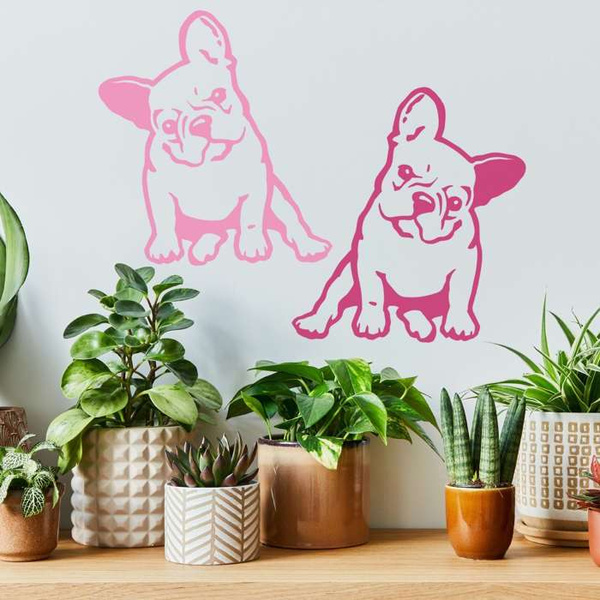 Wall decal Dog -Frenchie Melancholy- wall decoration Baby Room Dog Lovers gift idea