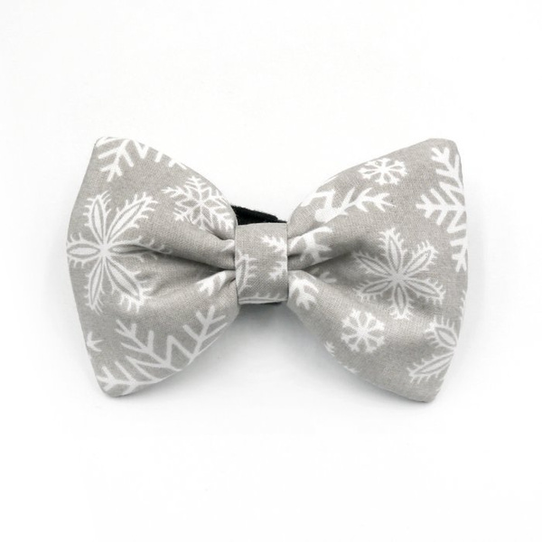 Christmas Dog Bow Tie Snowflake, Pet Bow Tie, Bowtie, Collar Attachment