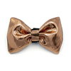 Shimmering Rose Gold bow tie for a dog; carnival New Year's Eve decorative bow Psiakrew